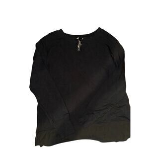 Modetta Crewneck‎ - Black Tencel Fabric